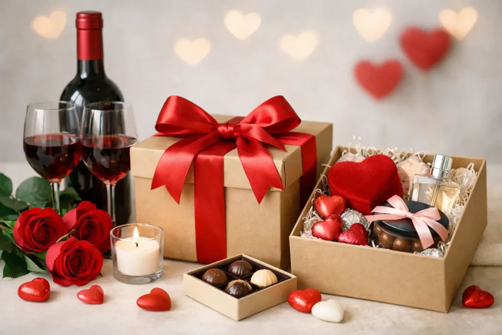 Primer poklon paketa za Valentinovo